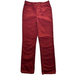 Left Field NYC Mount Vernon Mills Work Pants Maroon 29x30 USA